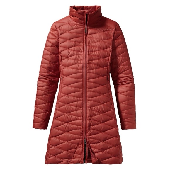 PATAGONIA Red Fiona Long Puffer Parka Coat - Picture 1 of 7